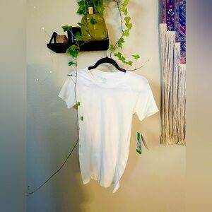 NWT Gaiam-White Short Sleeve Fitness Top-Size: X-Small